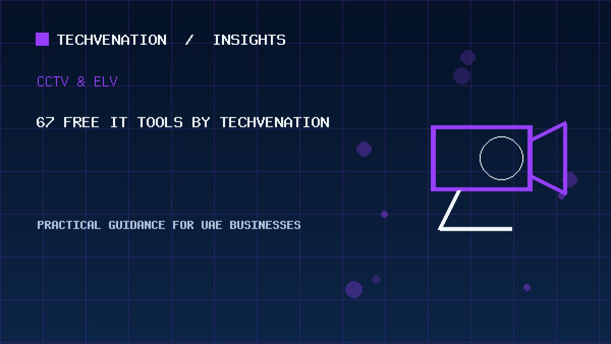 67 Free IT Tools by Techvenation: Network, DNS, Cybersecurity, CCTV, Web & Developer Utilities