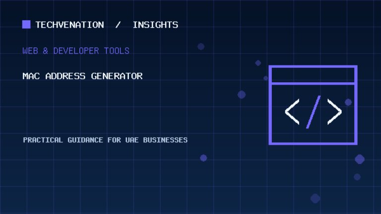 MAC Address Generator: Free Online Tool and Practical Guide