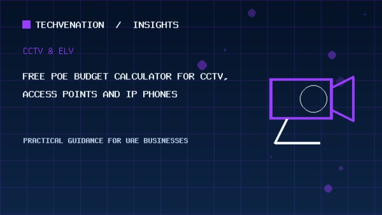 Free PoE Budget Calculator for CCTV, Access Points and IP Phones